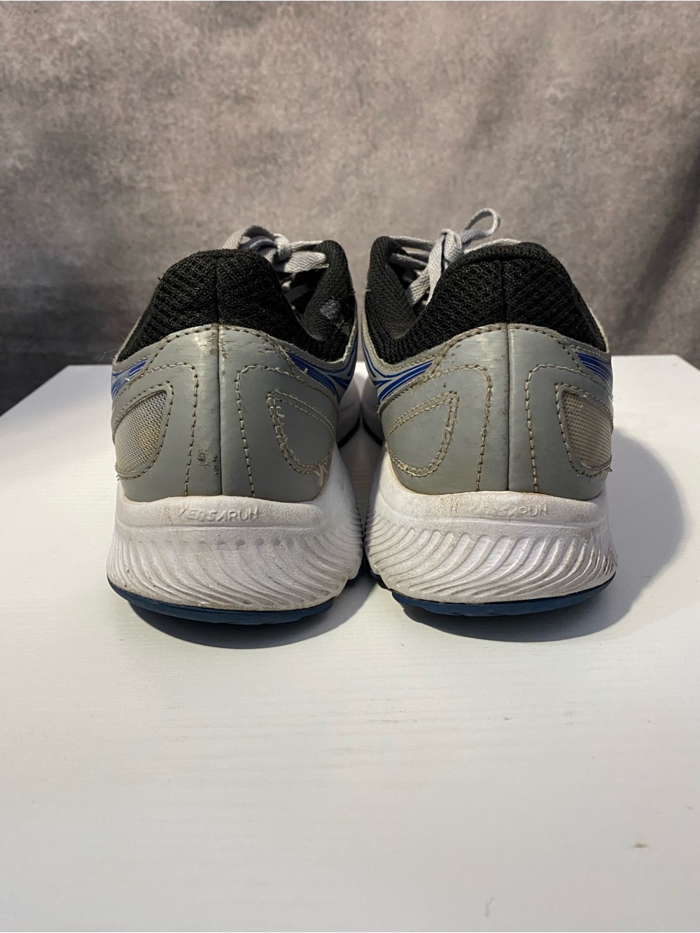 Saucony Cohesion 14 Men’s Running Shoes Gray Blue Size 10.5 Athletic Sneakers - Picture 3 of 10